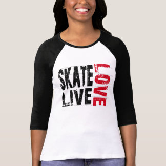 Die Skate-LiveLiebe-T - Shirt der Frauen