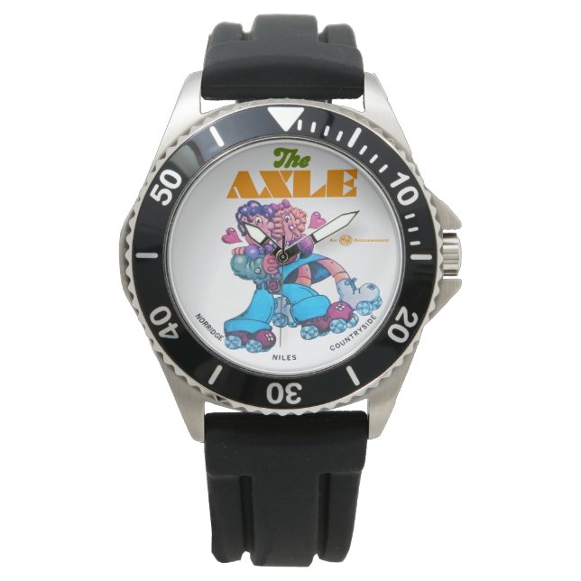 Die Skaten-Rinks der Axelwalze von Illinois. v2 Armbanduhr (Vorderseite)