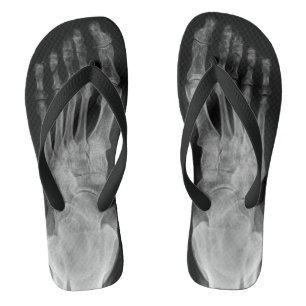 Die skeleton Füße der Anatomie des Strahls X coo Flip Flops