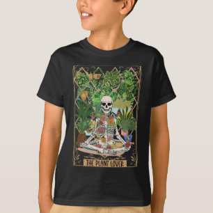 Die Skelettensaison der Pflanze Lover Tarot Card T-Shirt