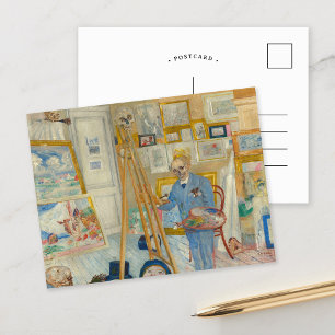 Die Skelettmalerei   James Ensor Postkarte