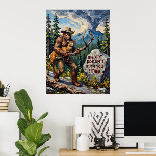 Die Skeptiker der Berge: Blick von Bigfoot Poster