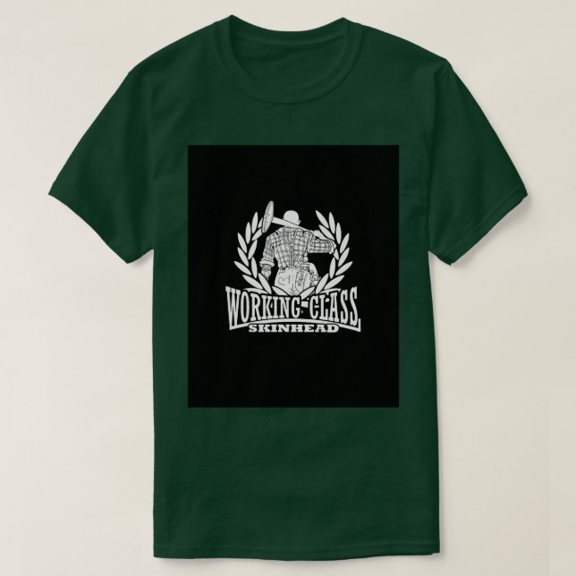 Die Skinhead-Grafik der Arbeitsklasse T-Shirt (Design vorne)