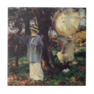 Die Skizzierer von John Singer Sargent Fliese