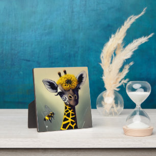 Die skurrile Tischdekoration mit Bumble-Giraffe Fotoplatte
