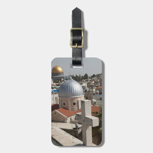 Die Skyline des alten Jerusalems Gepäckanhänger (Vorderseite vertikal)