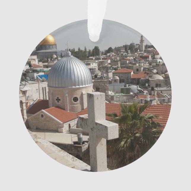 Die Skyline des alten Jerusalems Ornament (Vorderseite)