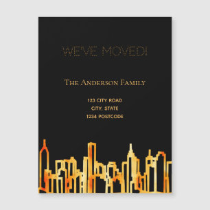 Die Skyline von Black Gold haben wir umgezogen Magnetkarte