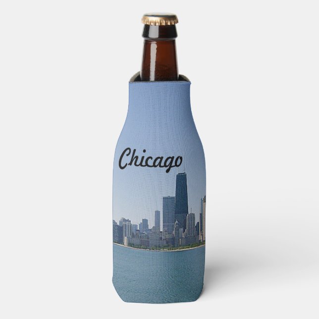 Die Skyline von Chicago Flaschenkühler (Flaschenvorderseite)