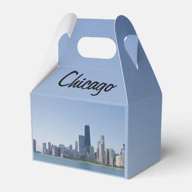 Die Skyline von Chicago Geschenkschachtel (Rückseite)