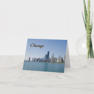 Die Skyline von Chicago Karte