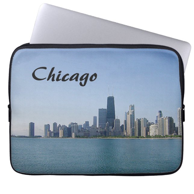 Die Skyline von Chicago Laptopschutzhülle (Vorderseite)