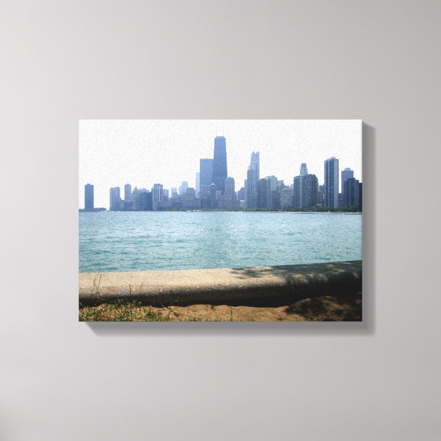 Die Skyline von Chicago Leinwanddruck (Vorderseite)