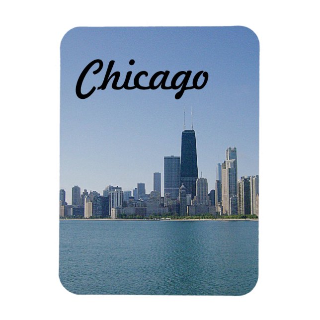 Die Skyline von Chicago Magnet (Vertikal)