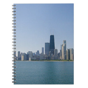 Die Skyline von Chicago Notizblock