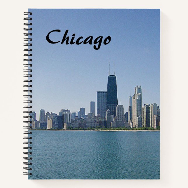 Die Skyline von Chicago Notizbuch (Vorderseite)