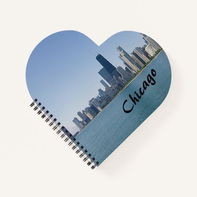 Die Skyline von Chicago Notizbuch (Vorderseite)