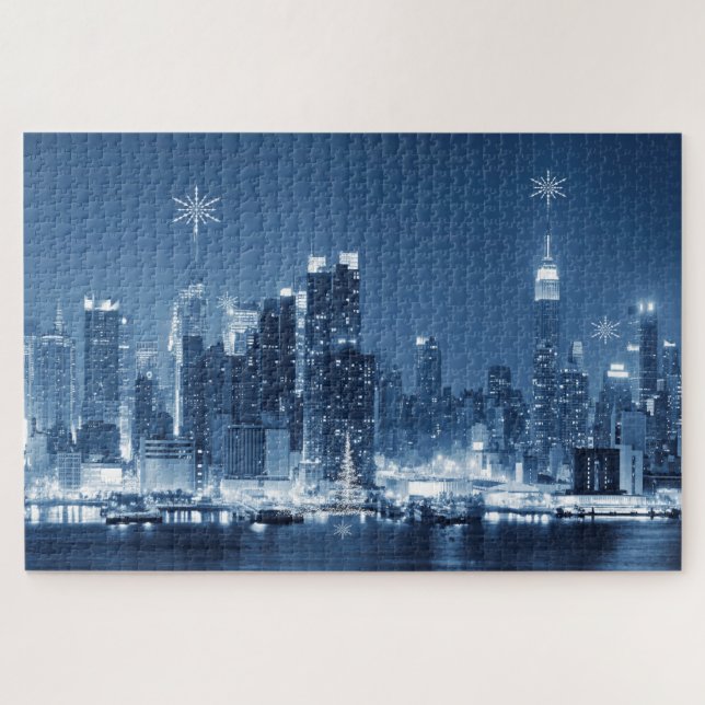 Die Skyline von New your city winter Puzzle (Horizontal)