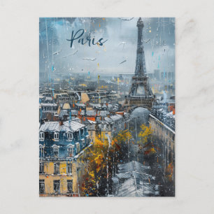 die Skyline von Paris Postkarte