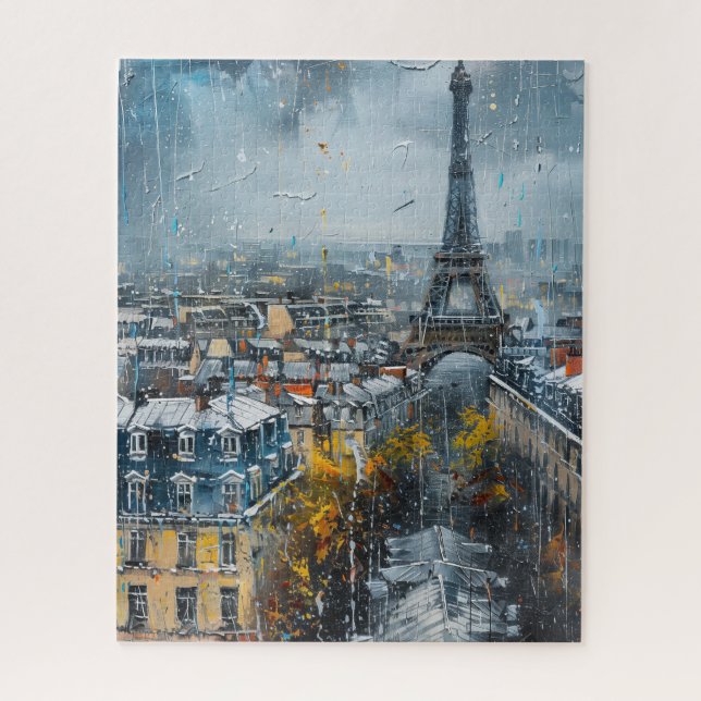 die Skyline von Paris Puzzle (Vertikal)