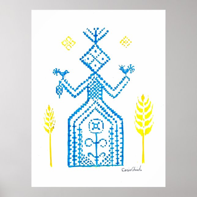 Die slawische Göttin Mokosh Poster (Vorne)