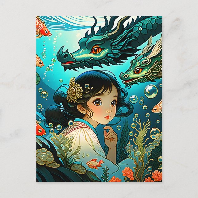 Die slawische Märchentradition ist vor allem durch Postkarte (Vorderseite)