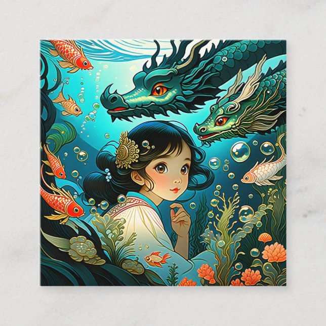 Die slawische Märchentradition ist vor allem durch Quadratische Visitenkarte (Vorderseite)