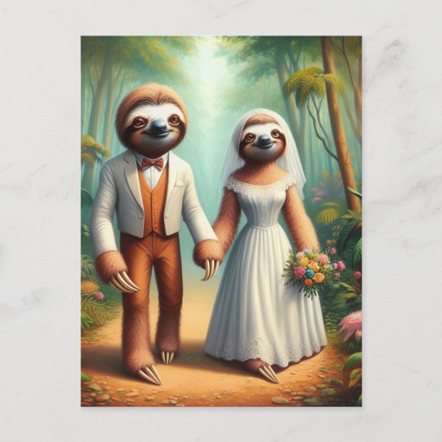 Die Sloth Bridge und der Groom Postkarte (Vorderseite)