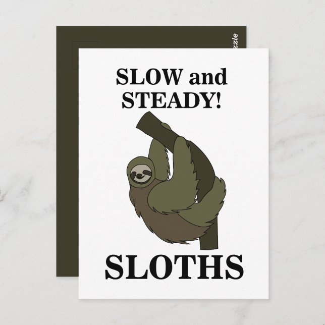 Die Slotmaschinen sind langsam und die sonnige Son Postkarte (Vorne/Hinten)