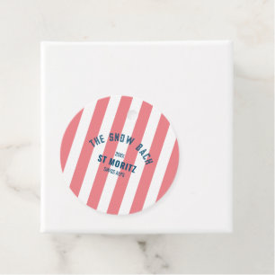 Die Snow Bach Pink Cabana Stripe Junggesellinnenab Geschenkanhänger
