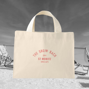 Die Snow Bach Ski Theme Junggesellinnen-Tasche Mini Stoffbeutel