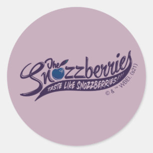 Die Snozzbeeren schmecken wie Snozzbeeren! Runder Aufkleber