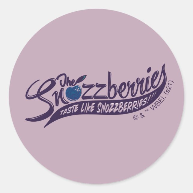 Die Snozzbeeren schmecken wie Snozzbeeren! Runder Aufkleber (Vorderseite)
