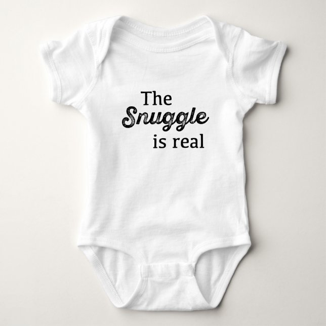 Die Snuggle ist echt lustig Baby Strampler (Vorderseite)