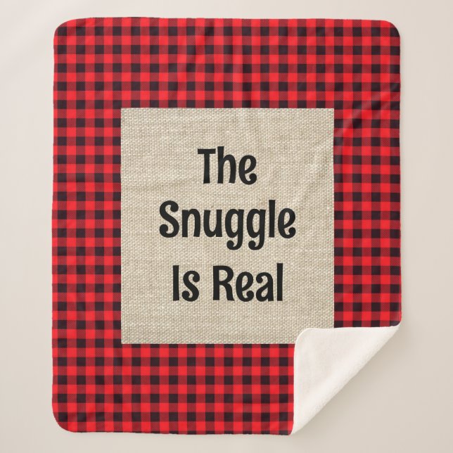 Die Snuggle ist ein echter Sherpa-Blanket Sherpadecke (Vorderseite)