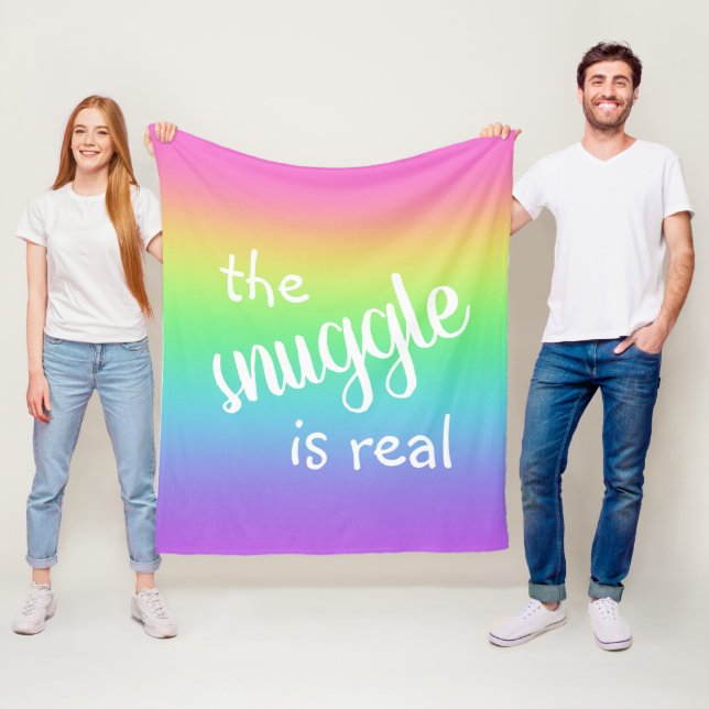 Die Snuggle ist ein richtiges Funny Rainbow Fleece (Beispiel)