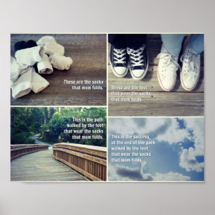 Die Socken, die Mama faltet - Plakat