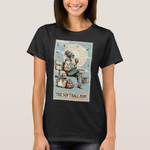Die Softll Mom Tarotkarte Skelett Kaffee Mütter T-Shirt
