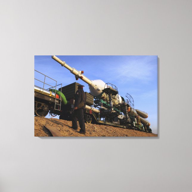 Die Sojus TMA-13 Raumsonde 3 Leinwanddruck (Vorderseite)