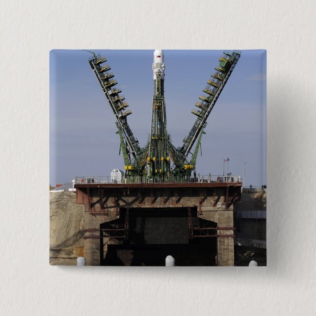 Die Sojus TMA-13 Raumsonde Button (Vorderseite)