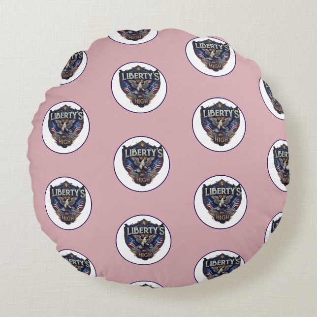 Die Solare der Freiheit hoch Rundes Kissen (Vorderseite)