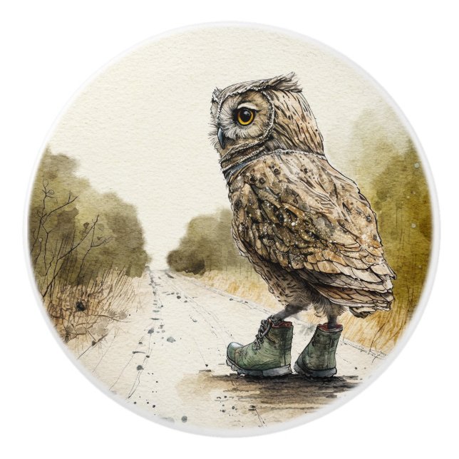 Die Solitary Walk Keramik Knob Keramikknauf (Vorderseite)