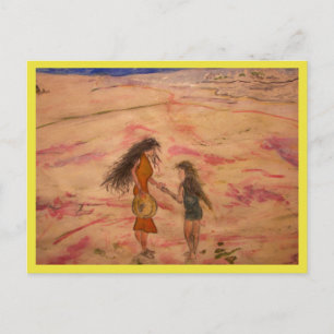 die Sommersonne genießen Postkarte