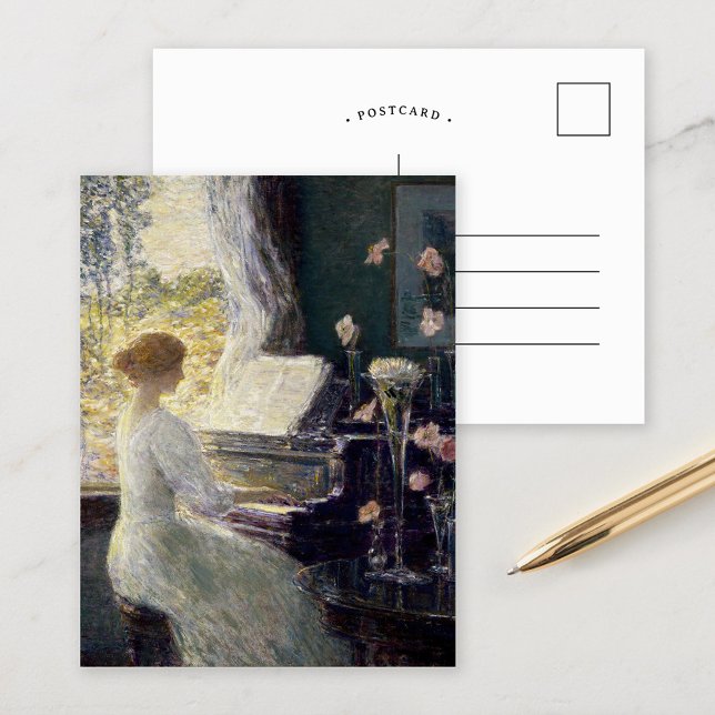 Die Sonata | Childe Hassam Postkarte (Von Creator hochgeladen)