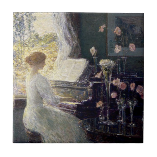 Die Sonata von Frederick Childe Hassam Fliese (Vorderseite)