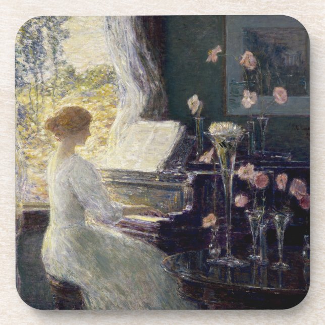 Die Sonata von Frederick Childe Hassam Getränkeuntersetzer (Vorderseite)