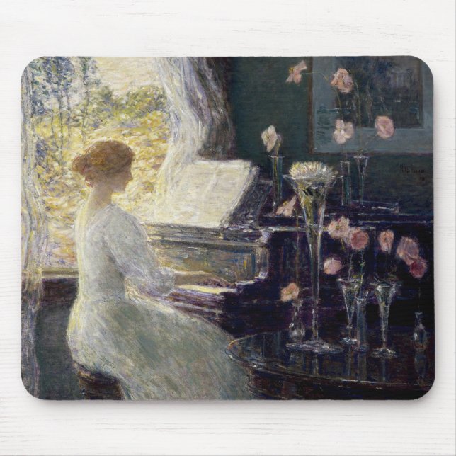 Die Sonata von Frederick Childe Hassam Mousepad (Vorne)
