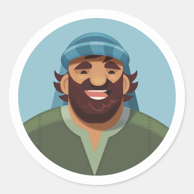 Die Songaufkleber der Hirte: John Runder Aufkleber (Vorderseite)