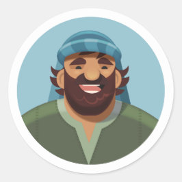 Die Songaufkleber der Hirte: John Runder Aufkleber