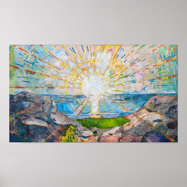 Die Sonne 1909 | Edvard Munch | Poster (Vorne)